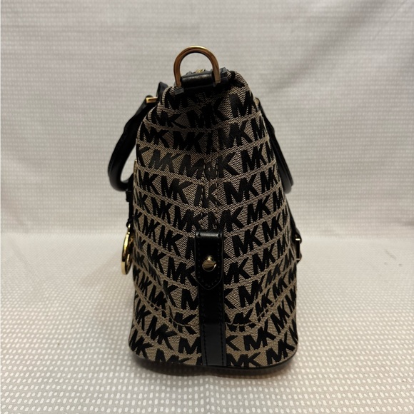 Michael Kors Logo Woven Satchel - Picture 5 of 12